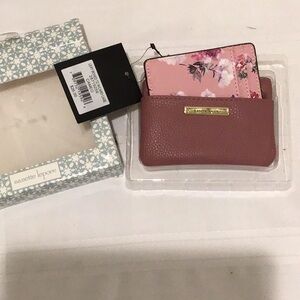 Nanette Lepore Pink Floral Key Card Holder
